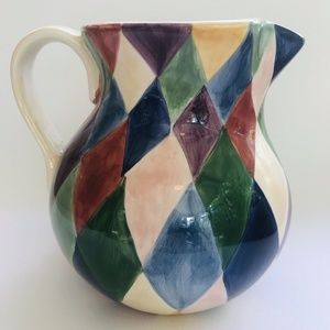 Tabletops Unlmtd. “Carnival” Pitcher 80oz Diamonds